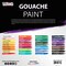 U.S. Art Supply Professional 36-Color Gouache Paint Set in Large 18ml Tubes & Color Mixing Wheel - Gouache Paint Tubes for Artists, Students, Beginners
